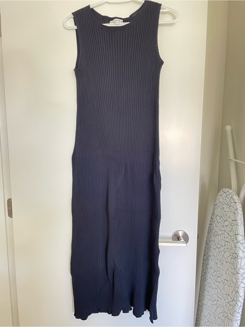 Uniqlo Ribbed Maxi Dress in Navy